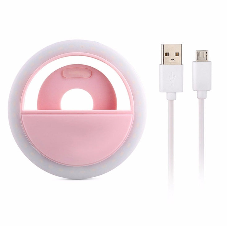 Mobile phone fill light USB charging model Gadgets dealsniper-net Pink