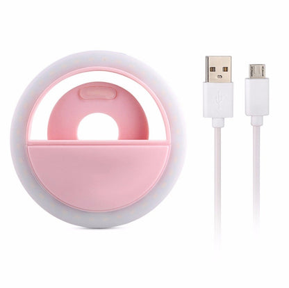 Mobile phone fill light USB charging model Gadgets dealsniper-net Pink