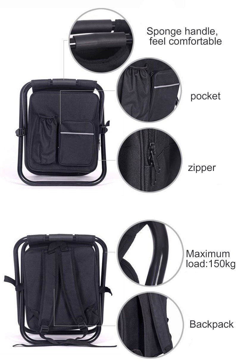 Multifunction Outdoor Folding Chair Ice Cooler Picnic Bags Camping Outdoor dealsniper-net