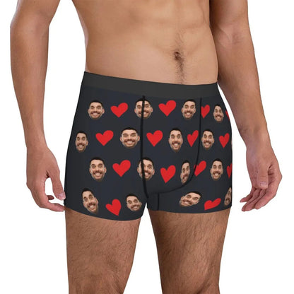 Personalized Face Photo Underwear Boxer Briefs Men Men DealSniper.net