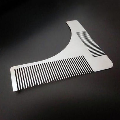 Beard Styling Template Grooming Tool Beard Brush Stainless Steel