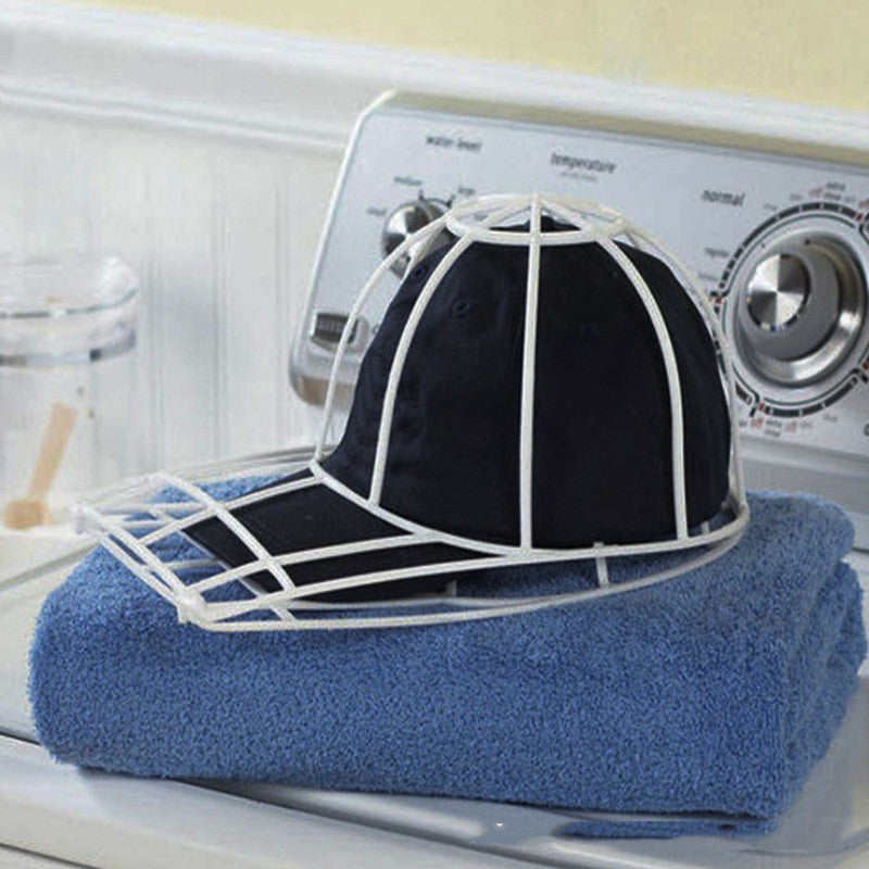 Creative Household Products Hat Washer Anti-deformation Washer Hat Protector Deals DealSniper.net Classic white