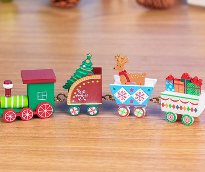 4pcs Mini Wood Train Toys Kids DealSniper.net Color