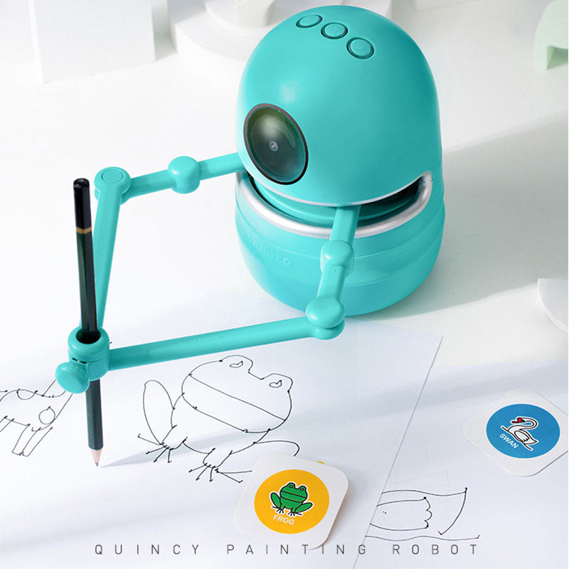 Painting Robot Kindergarten Children Students Electronic dealsniper-net Blue USB