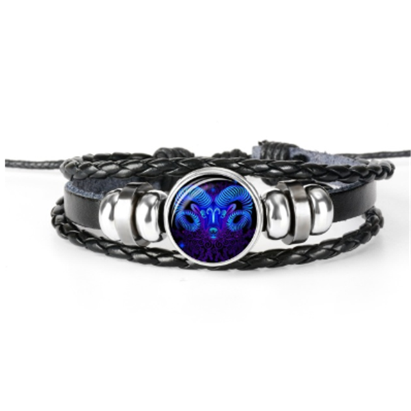 Zodiac Constellation Bracelet Braided Design Jewelry dealsniper-net Aries