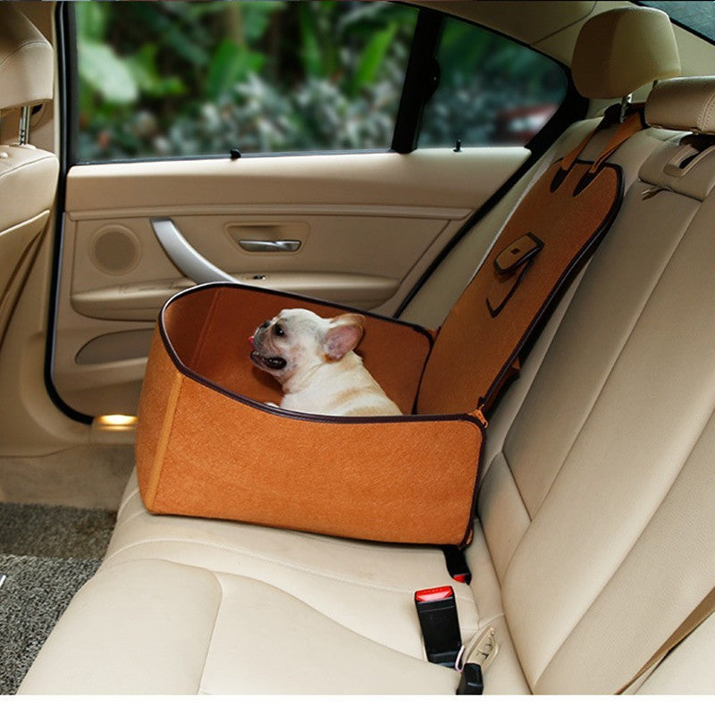 Retro Dual-purpose Pet Car Mat Front Seat Cushion Pets dealsniper-net