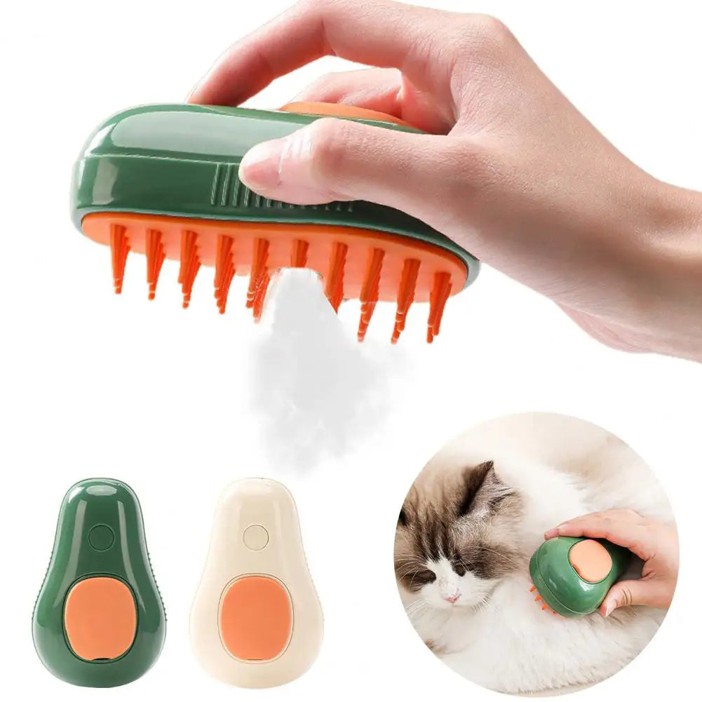 Steamy Cat Brush Cat Dog Grooming Comb Electric Self Cleaning Pets Gym From House