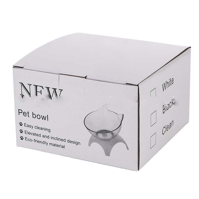 Non Slip Double Cat Bowl With Raised Stand Pet Food Pets DealSniper.net 4foot single bowl box