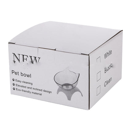 Non Slip Double Cat Bowl With Raised Stand Pet Food Pets DealSniper.net 4foot single bowl box