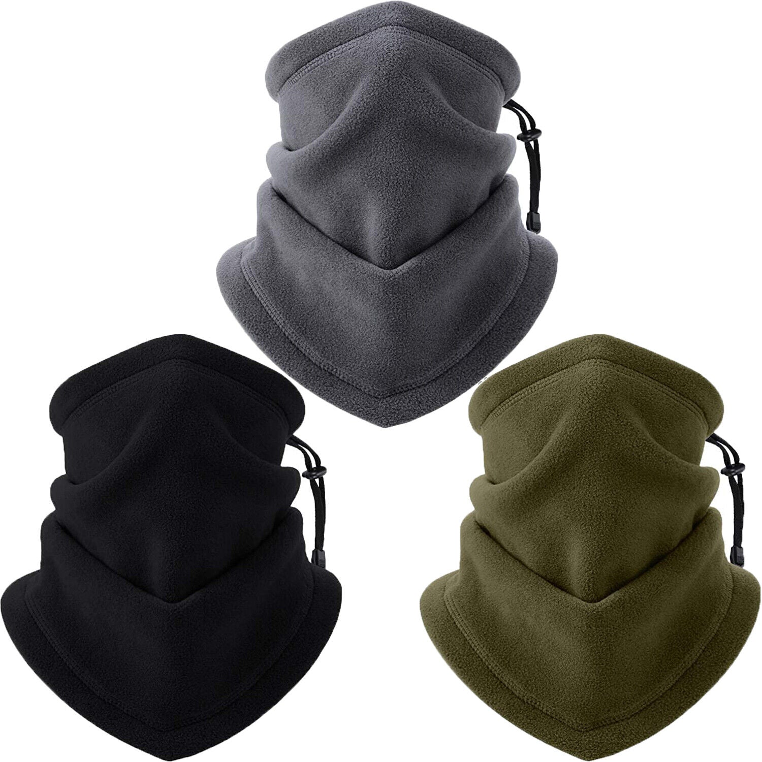 Winter Windproof Scarves Fleece Tube Scarf Mask Soft Half Face Cover SKi Snowboard Neck Warmer Gaiter Fashion Women Men Winter Fleece Face Mask Scarf Balaclava Neck Warmer Men dealsniper-net