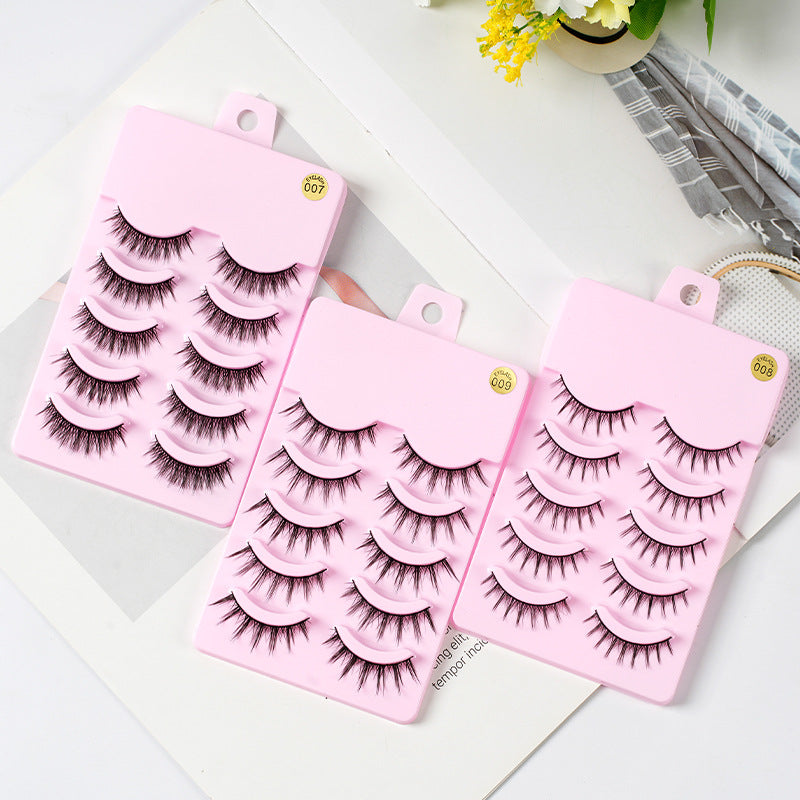 5 Pairs Manga Lashes New Arrival Anime Cosplay Natural Wispy