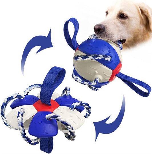 Interactive Dog Football Soccer Ball With Tabs Inflated Training Toy Outdoor Border Collie Balls Pet Products Pets dealsniper-net