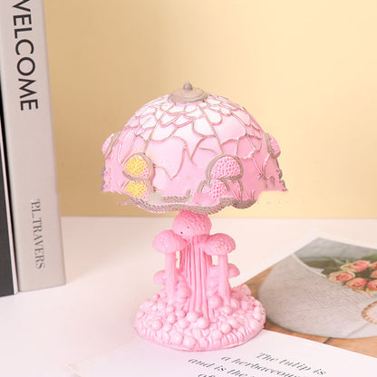 Family Fashion Colorful Table Lamp Desktop Decoration Home Decor dealsniper-net Pink Mushroom Table Lamp