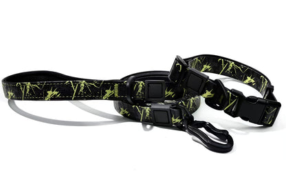 UV Printing Camouflage Embossed Pet Leash Set Is A Perfect Combination Pets dealsniper-net Green 15mm