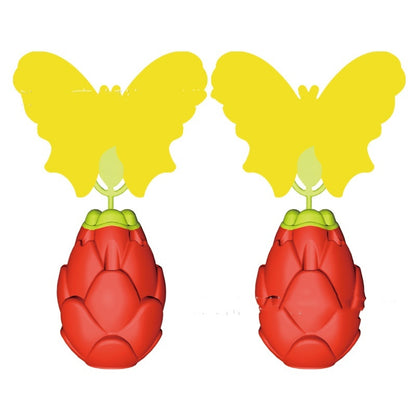 Pitaya With Butterfly Sticker Fruit And Vegetable Fruit Fly Trapper Kitchen dealsniper-net Two Packs With Accessories