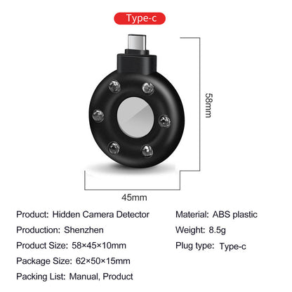Anti-Sneak Camera Detector Anti-Sneak Detector Gadgets Gym From House