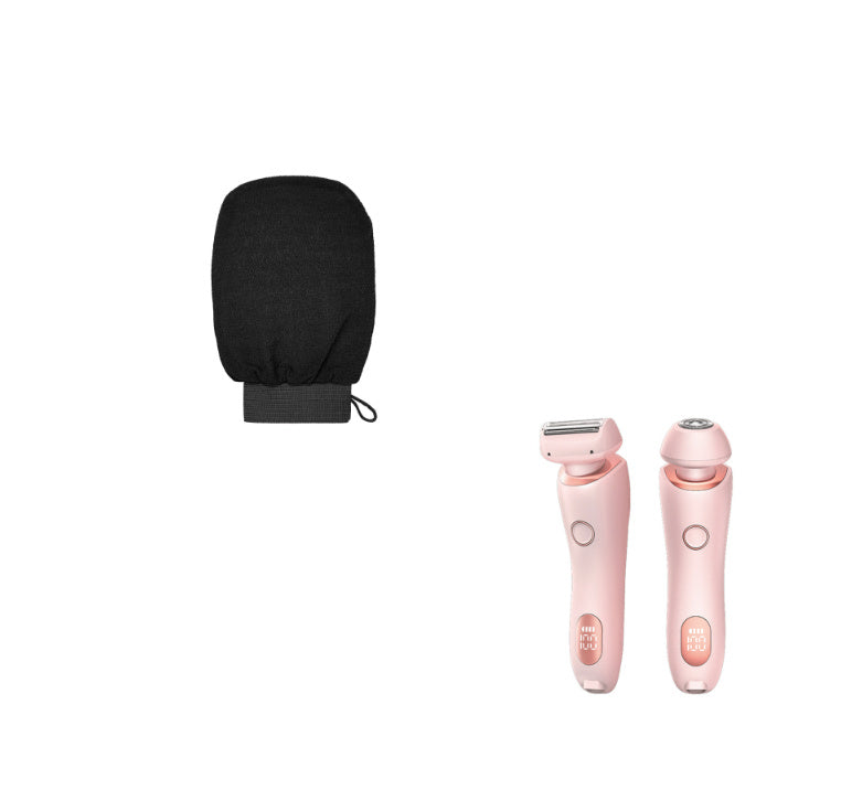 2 In 1 Hair Removal Epilator USB Rechargeable Trimmer Beauty dealsniper-net Pink Set USB