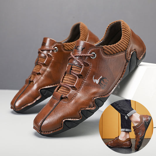 High Quality Men Sneakers Fashion Lace-up Flats Shoes Men dealsniper-net