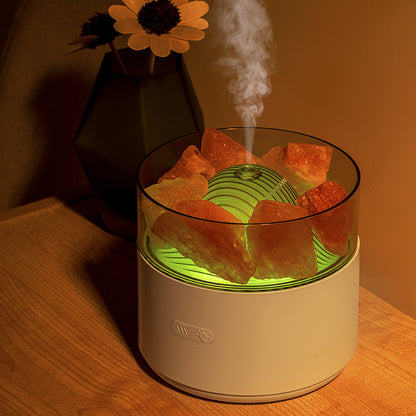 Cool-Mist Impeller Air Humidifier Crystal Salt Aroma Diffuser Incense