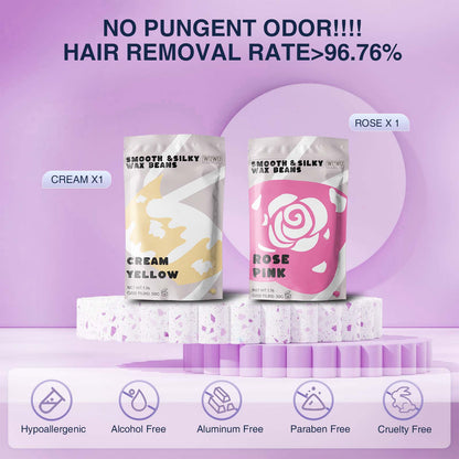 Waxing Kit 11 Items WUWUVISTA Hair Removal Wax Kit Wax Beauty dealsniper-net