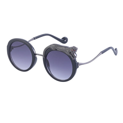 New Anti-Blue Light Glasses For Women Sunglasses Trendy Women Gym From House C2 bright black double Gray