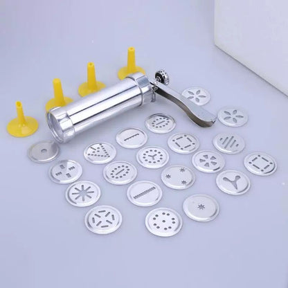 Cookie Press Gun And Icing Set Alloy Churro Kitchen dealsniper-net