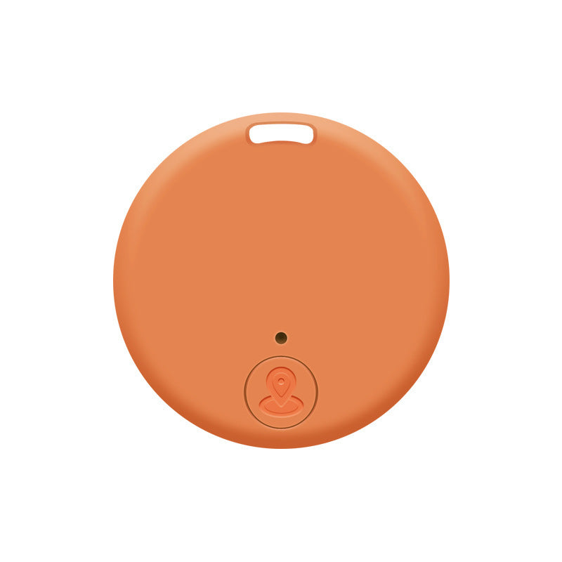 Round Bluetooth Anti-lost Device Is Small And Portable Pets dealsniper-net Orange Bare metal