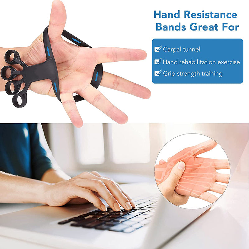 Silicone Grip Device Finger Exercise Stretcher Arthritis Hand Grip Trainer Sports DealSniper.net