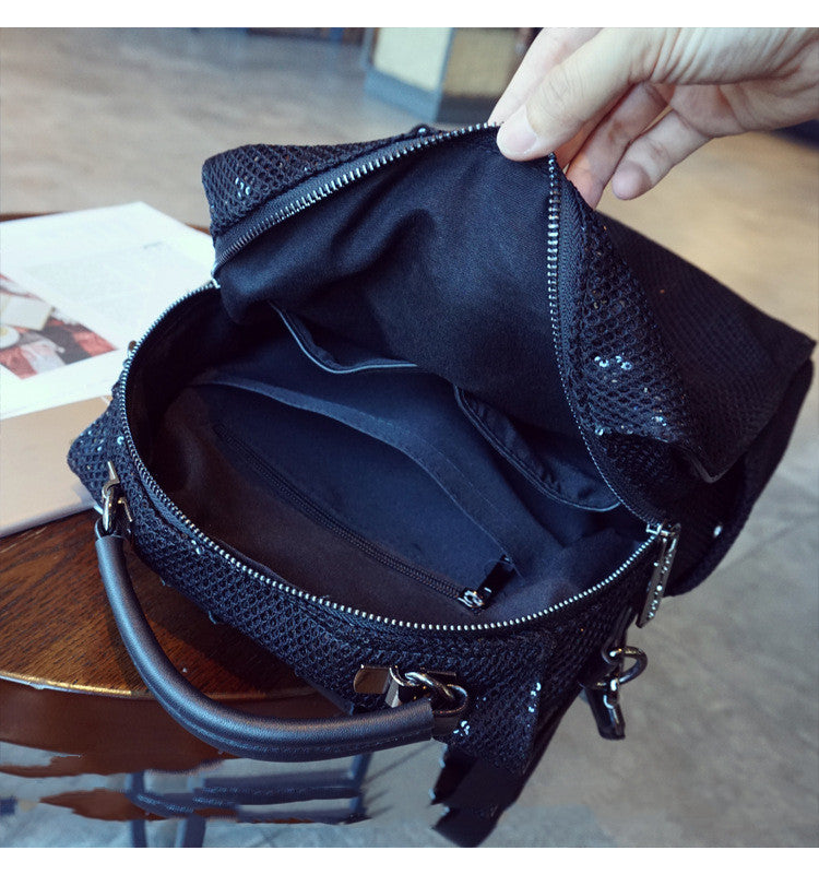 Fashion Personality Women's New Mesh Backpack Women Gym From House