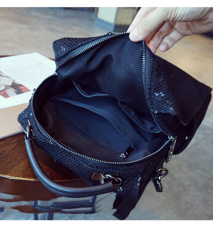 Fashion Personality Women's New Mesh Backpack Women Gym From House