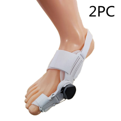Mechanical Adjustable Hallux Valgus Day And Night Use Health dealsniper-net White Frame Black Button 2PC