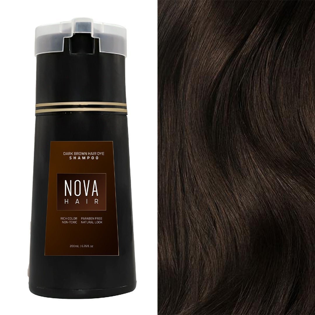 Hair Dyeing Hair Care Shampoo Natural Fast White Hair Dyed Beauty DealSniper.net C Dark Brown 200ml 1PCS