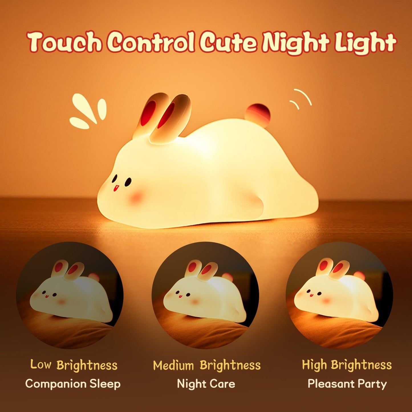 Cute LED Night Light Touch Sensor Cartoon Kid's Kids dealsniper-net