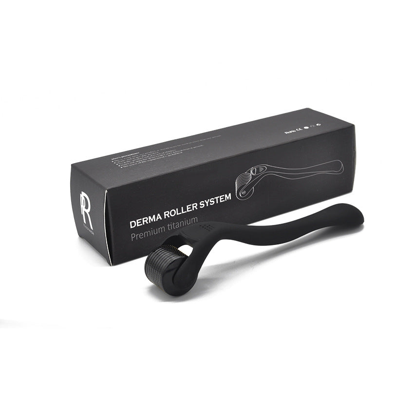 Beard Roller Microneedle Frosted Black Titanium Alloy Needle Men dealsniper-net