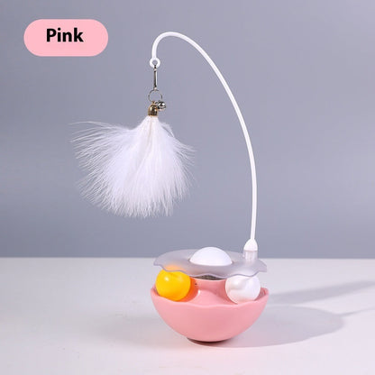 Cat Interactive Toy Funny Tumbler Toy Kitten Exercise Pets DealSniper.net Pink