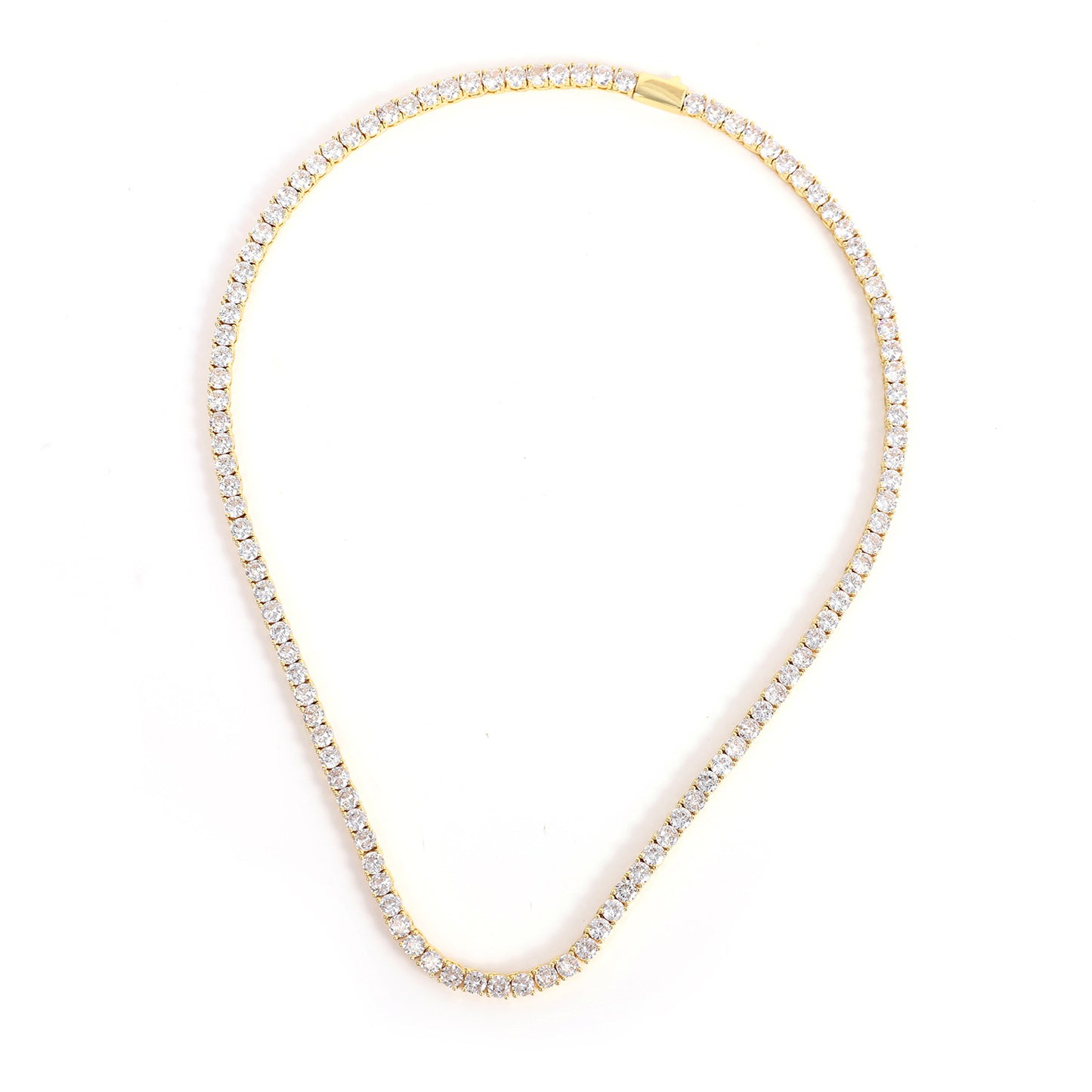 Tennis Necklace Men And Women Couple Light Luxury Fashionista Jewelry Gym From House