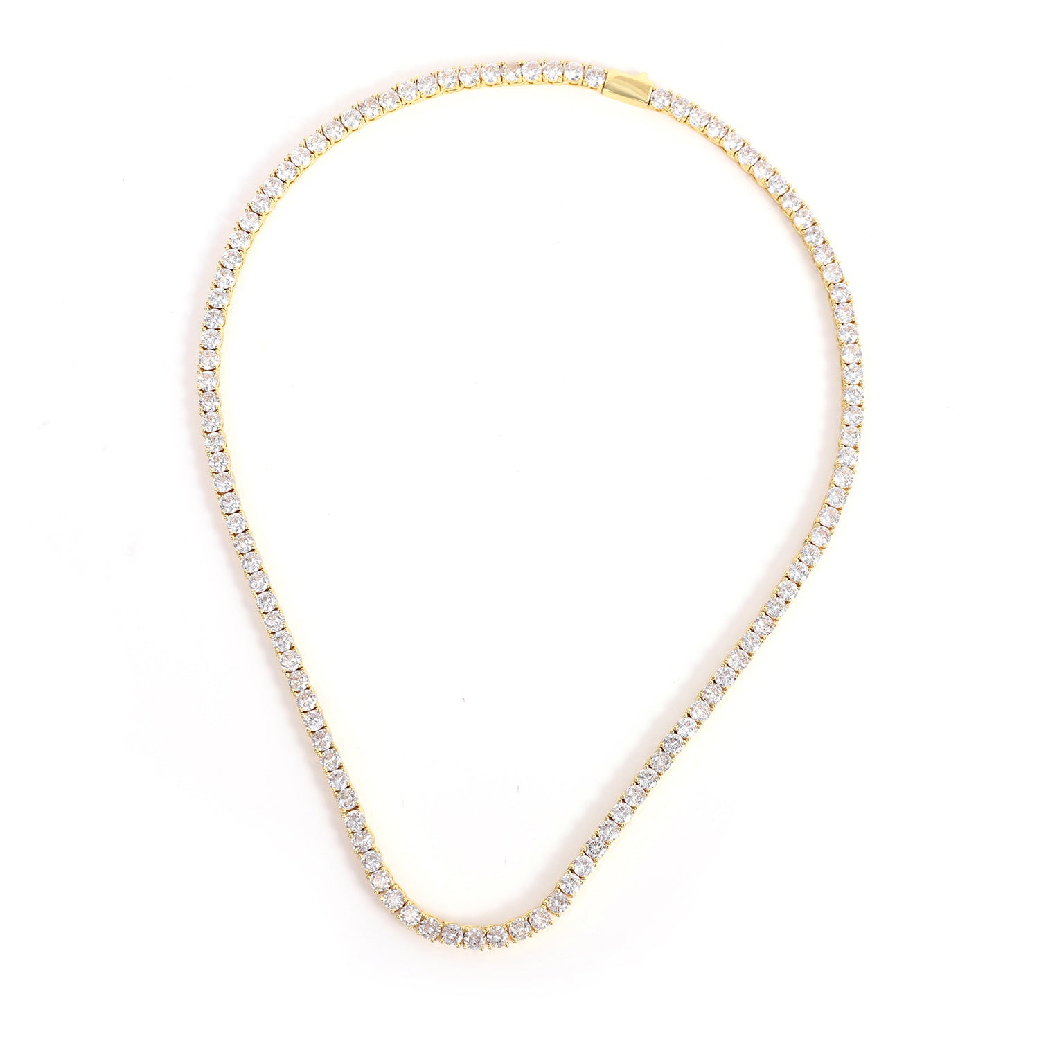 Tennis Necklace Men And Women Couple Light Luxury Fashionista Jewelry Gym From House