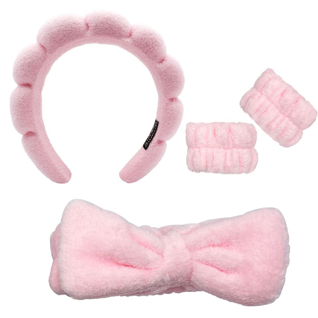 Headbuckle Bracelet Headband Four-piece Powder Set