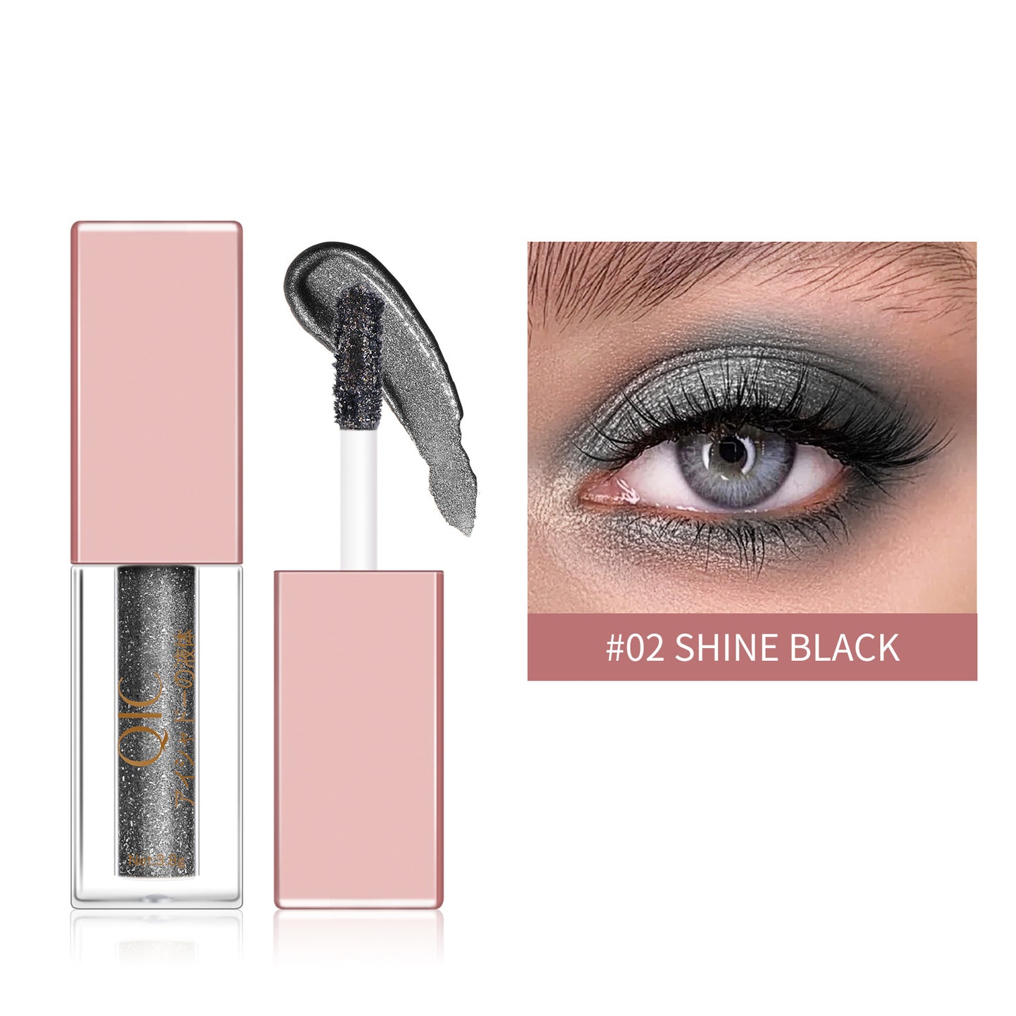 Liquid Eyeshadow Matte Diamond Pearlescent Waterproof Beauty Gym From House Shine black