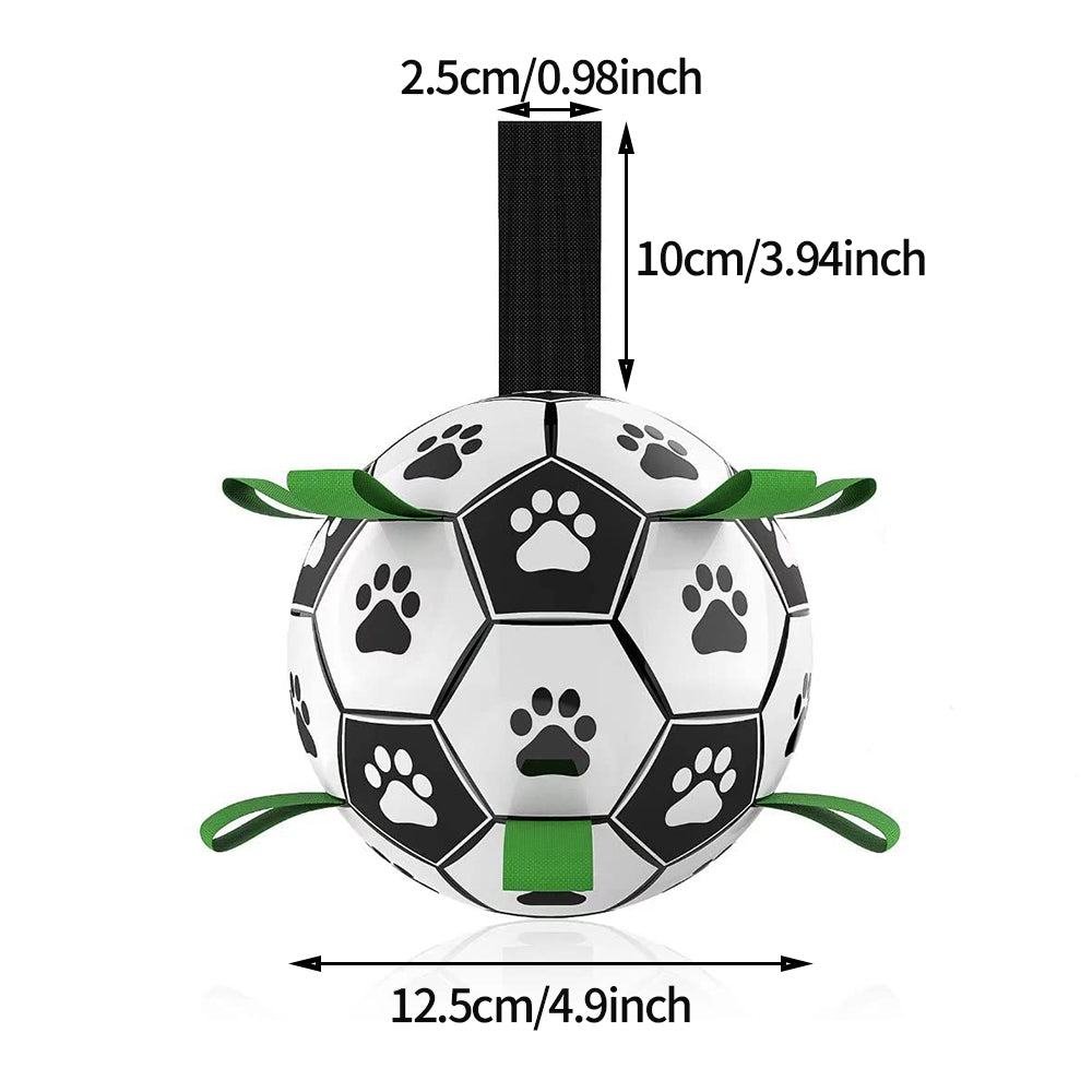 Interactive Dog Football Toy Soccer Ball Inflated Training Toy For Dogs