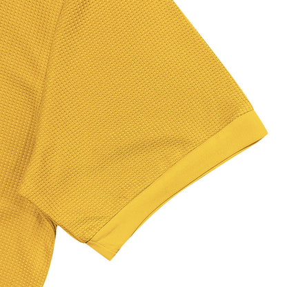 Waffle Short Sleeve Polo Shirt Men's Fashion Men Gym From House