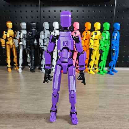 Multi-Jointed Movable Shapeshift Robot 2.0 3D Printed Kids dealsniper-net Purple