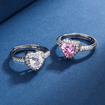 Fashion Jewelry Micro-encrusted Zircon Diamond Love Peach Jewelry Gym From House