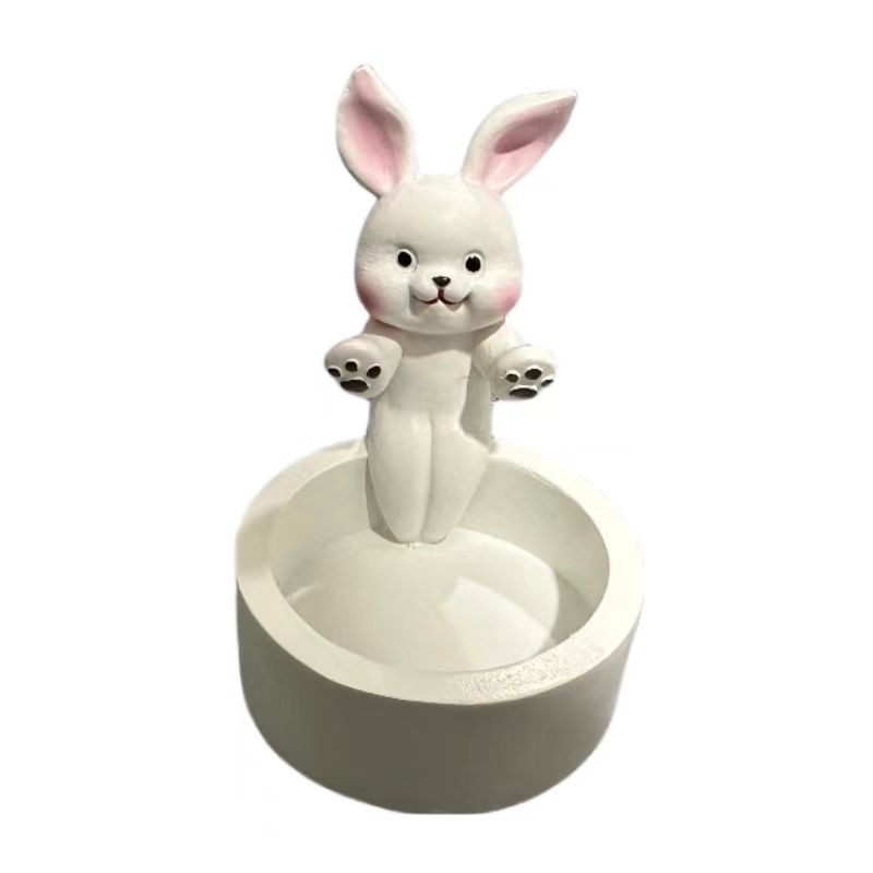 Cartoon Kitten Candle Holder Warming Its Paws Cute Pets Gym From House C No Specification