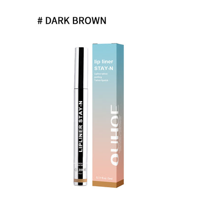 Lip Liner Pen Dark Brown Waterproof Long Lasting Beauty Gym From House Dark Brown 1PC