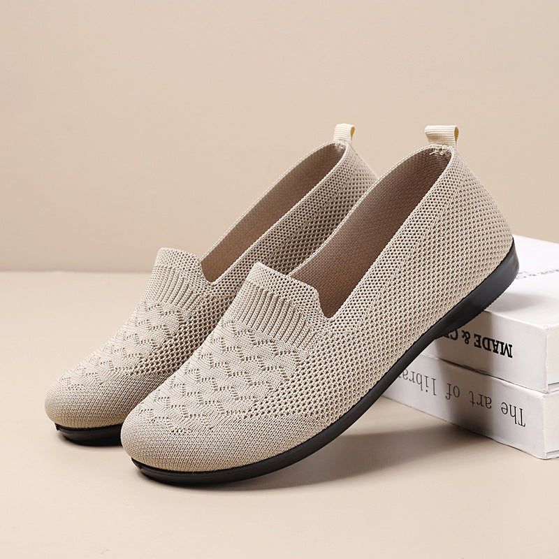 New Casual Breathable Flat Shoes Soft Bottom Women Gym From House