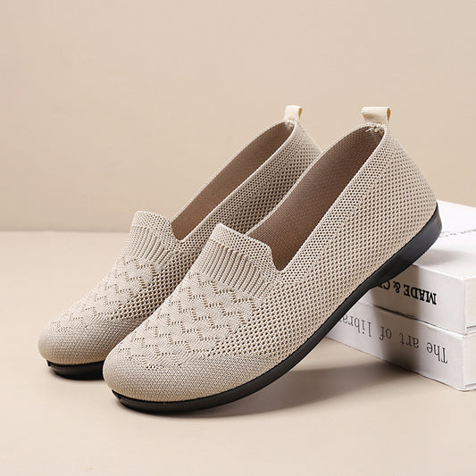 New Casual Breathable Flat Shoes Soft Bottom Women Gym From House