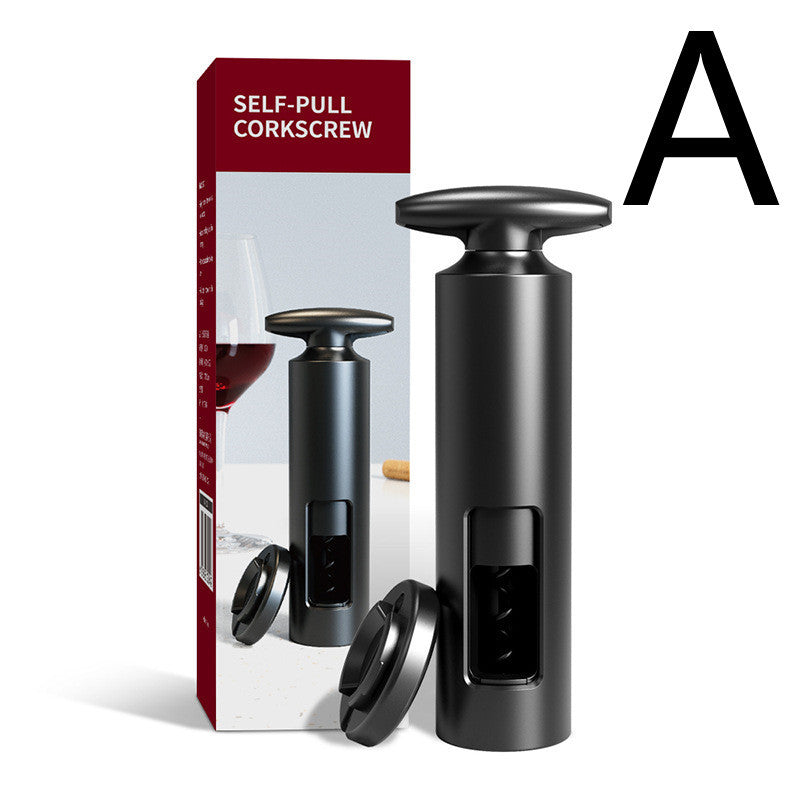 Wine Corkscrew, Personalized Creative Wine Bottle Opener, Corkscrew Kitchen DealSniper.net A Black