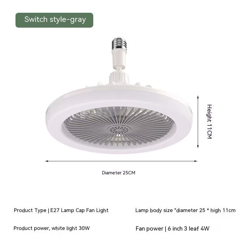 Remote Control E27 Screw Adjustable Light Aromatherapy Home Decor dealsniper-net Fragrance Fan Lamp Gray 30W Universal Lamp Holder