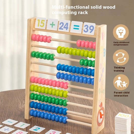 Wooden Ten Speed Multifunctional Arithmetic Math Educational Toy Kids dealsniper-net